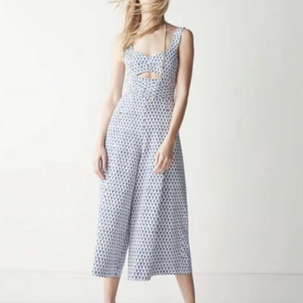 NWT Rebecca Taylor Ditsy Tulip Admiral Jumpsuit
